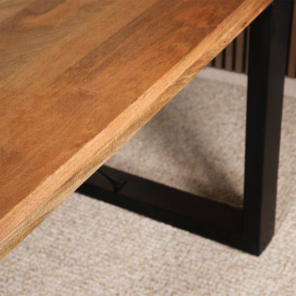 Eettafel Jonas rechthoekig 140cm bruin mangohout
