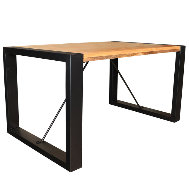 Eettafel Jonas rechthoekig 140cm bruin mangohout
