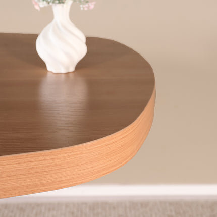 Eettafel Leco deens ovaal 160cm eiken melamine