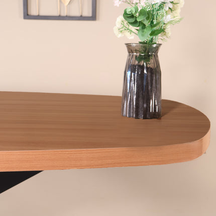 Eettafel Leco deens ovaal 180cm eiken melamine