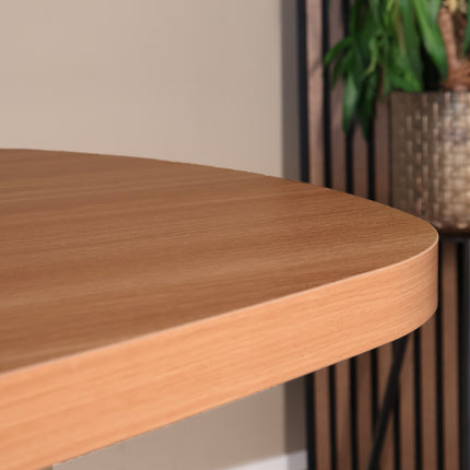 Eettafel Leco deens ovaal 200cm eiken melamine