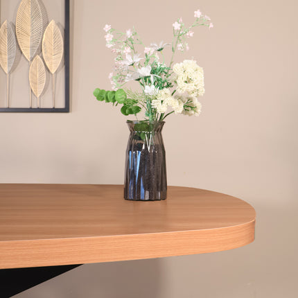 Eettafel Leco deens ovaal 240cm eiken melamine