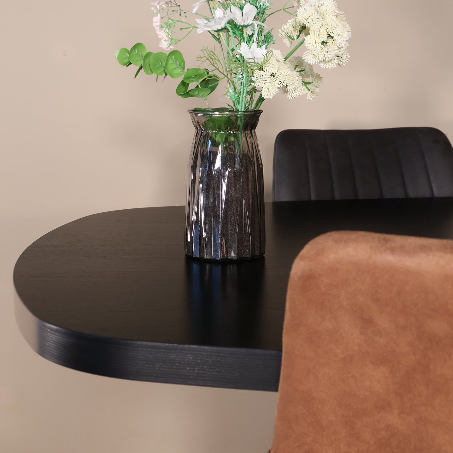 Eettafel Melamine Marmer Zwart - Ovaal Deens - Matrix Ultra Onderstel Eettafel Melamine Marmer Zwart - Ovaal Deens - Matrix Ultra Onderstel