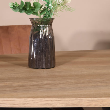 Eettafel Rato ovaal 200cm lichtbruin MDF