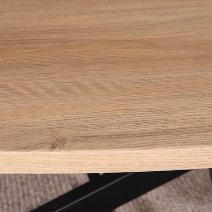 Eettafel Rato ovaal 210cm lichtbruin MDF