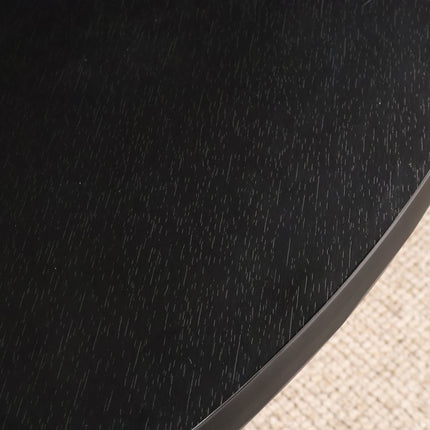 Eettafel Sanne rond 150cm zwart melamine