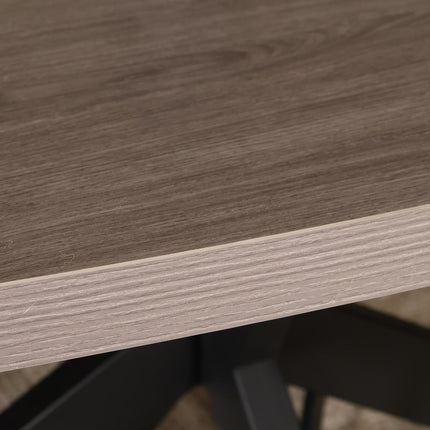 Eettafel Tommy ovaal 210cm grijs melamine