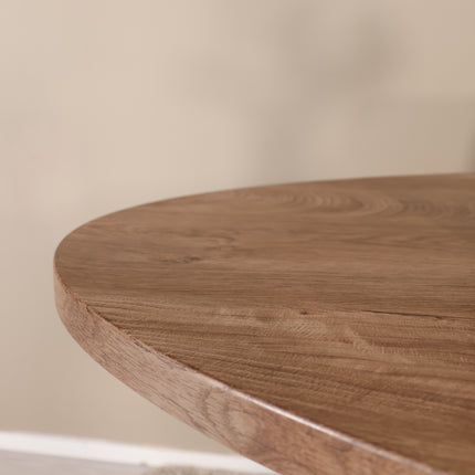 Eettafel Twist ovaal 210cm bruin MDF