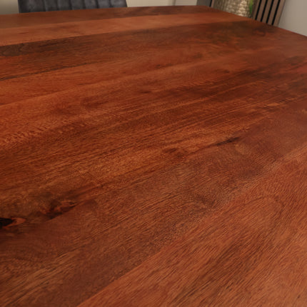 Eettafel Xavier rechthoekig 160cm bruin mangohout