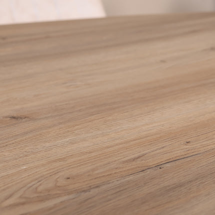 Eettafel Twist ovaal 180cm lichtbruin MDF