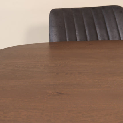 Eettafel Austin deens ovaal 180cm walnoot mangohout