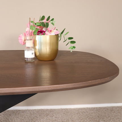 Eettafel Austin deens ovaal 180cm walnoot mangohout