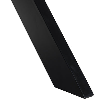 Eettafel Bali deens ovaal 160cm walnoot mangohout hongaarse punt