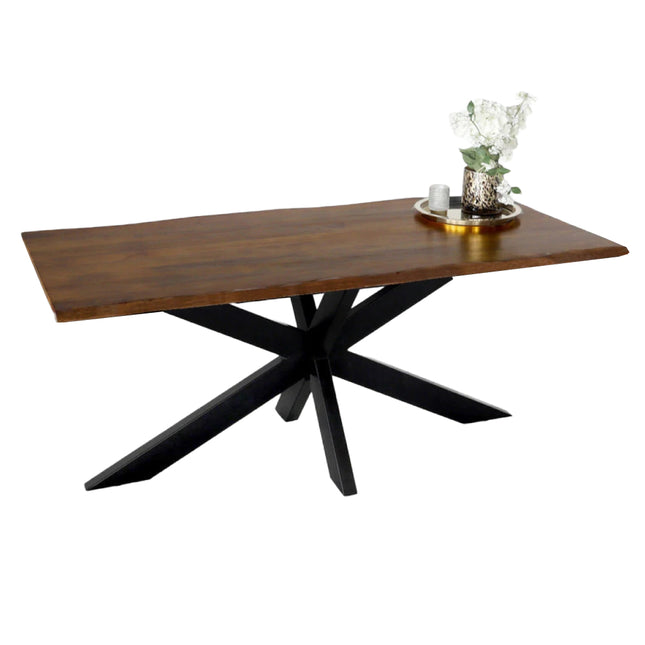 Eettafel Indiana mangohout boomstam 180cm