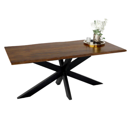 Eettafel Indiana mangohout boomstam 180cm