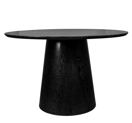 Eettafel Japandi Amber rond 150cm zwart MDF