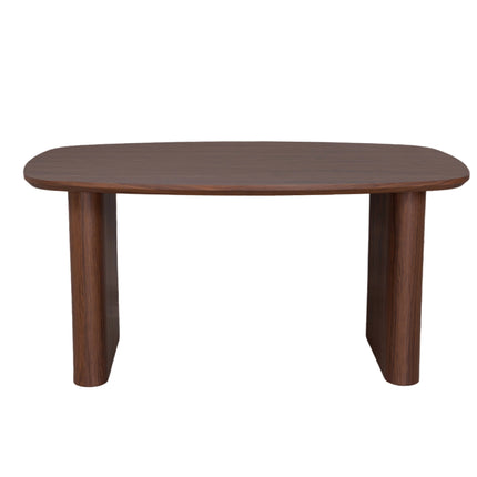 Eettafel Japandi deens ovaal 160cm walnoot MDF Juno