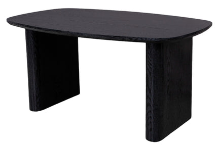 Eettafel Japandi deens ovaal 160cm zwart MDF Juno