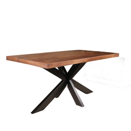Eettafel John rechthoekig 160cm bruin mangohout