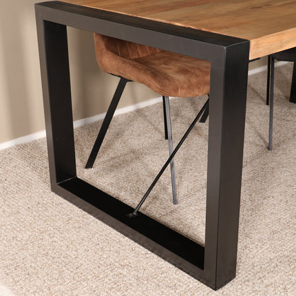 Eettafel Jonas rechthoekig 180cm lichtbruin mangohout