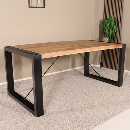 Eettafel Jonas rechthoekig 180cm lichtbruin mangohout