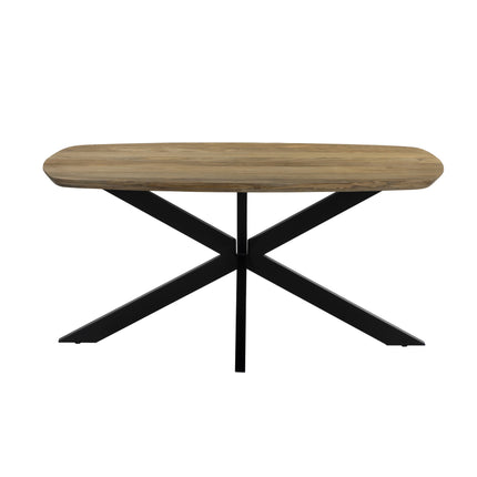 Eettafel Jordan deens ovaal 180cm lichtbruin mangohout