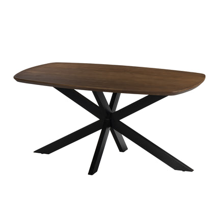 Eettafel Jordan deens ovaal 180cm walnoot mangohout