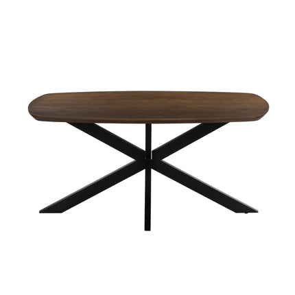 Eettafel Jordan deens ovaal 180cm walnoot mangohout