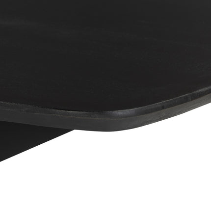 Eettafel Jordan deens ovaal 180cm zwart mangohout