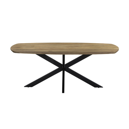 Eettafel Jordan deens ovaal 200cm lichtbruin mangohout
