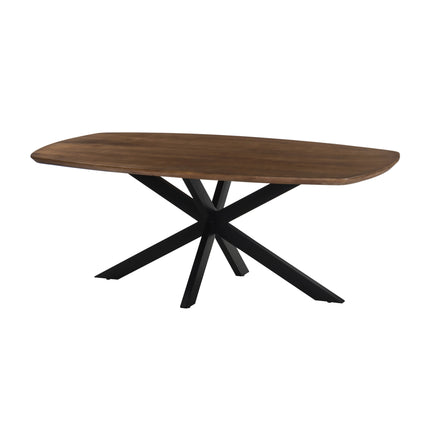 Eettafel Jordan deens ovaal 200cm walnoot mangohout