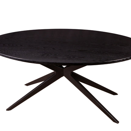 Eettafel Lexi ovaal 160cm zwart MDF