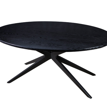 Eettafel Lexi ovaal 180cm zwart MDF