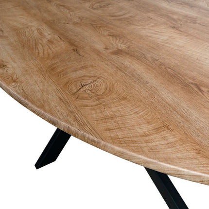 Eettafel ovaal 260cm Rato bruin ovale tafel