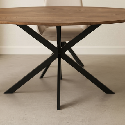 Eettafel Rato ovaal 160cm bruin MDF