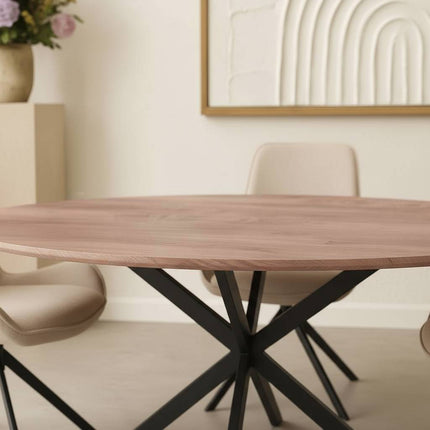 Eettafel Rato ovaal 160cm naturel MDF