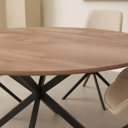 Eettafel Rato ovaal 160cm naturel MDF