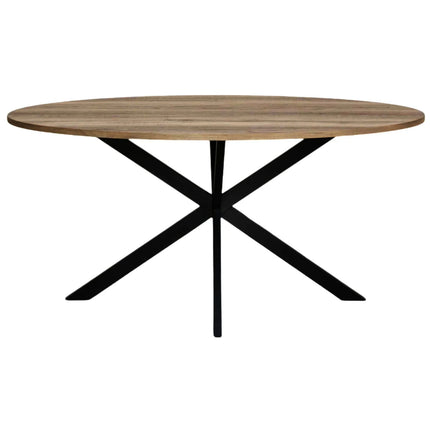 Eettafel Rato ovaal 160cm naturel MDF