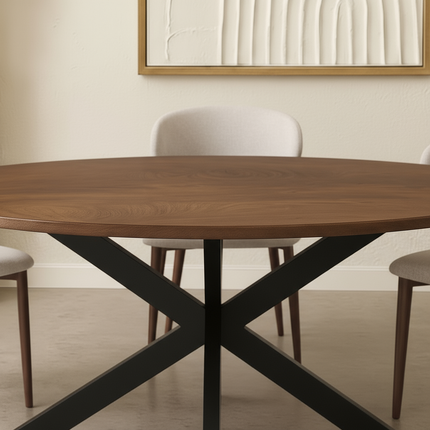 Eettafel Rato ovaal 180cm bruin MDF