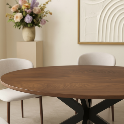 Eettafel Rato ovaal 180cm bruin MDF