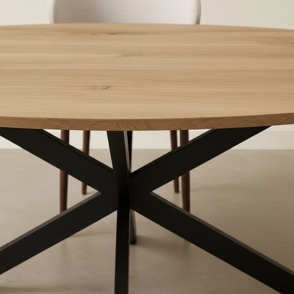 Eettafel Rato ovaal 180cm lichtbruin MDF