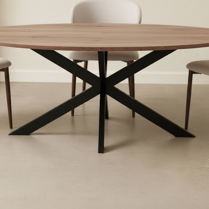 Eettafel Rato ovaal 180cm naturel MDF