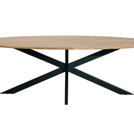 Eettafel ovaal 260cm Rato bruin ovale tafel