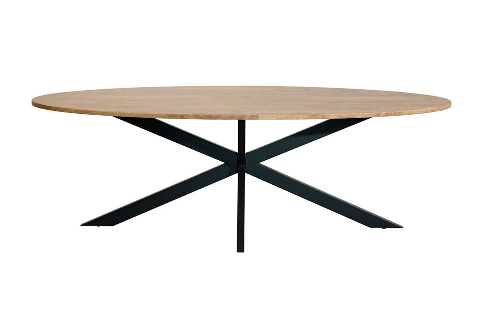 Eettafel ovaal 260cm Rato bruin ovale tafel