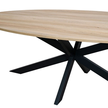 Eettafel ovaal 260cm Rato lichtbruin ovale tafel