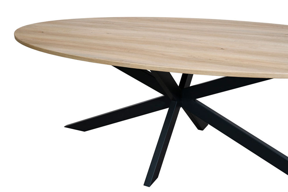 Eettafel ovaal 260cm Rato lichtbruin ovale tafel