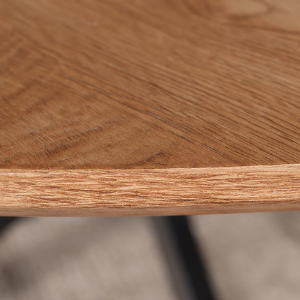 Eettafel Ronsi rond 140cm bruin MDF