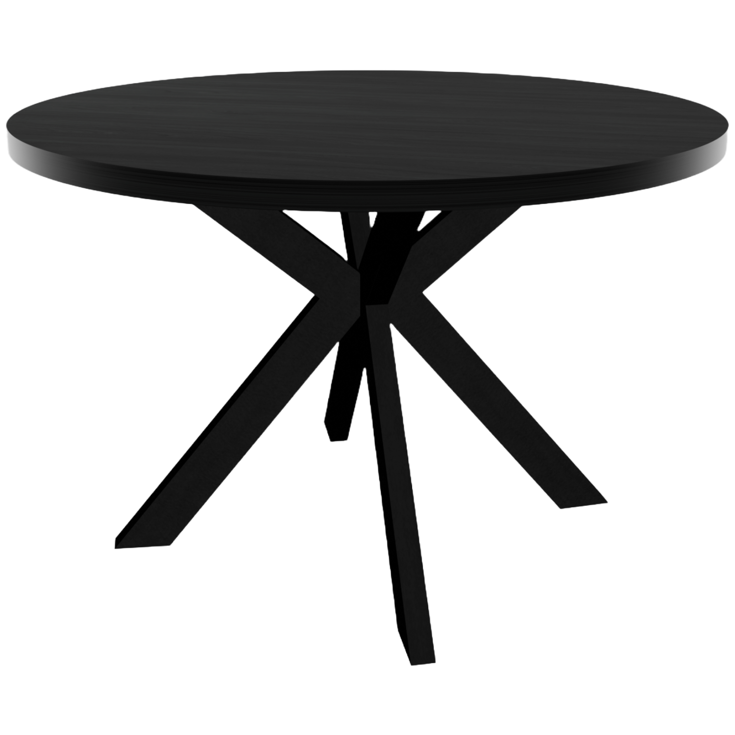 Eettafel rond melamine 130cm Sanne zwart ronde tafel Eettafel rond melamine 130cm Sanne zwart ronde tafel