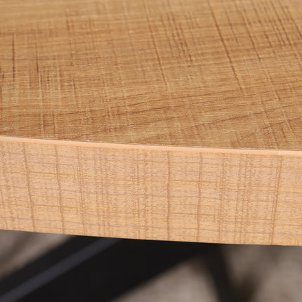 Eettafel Tommy ovaal 160cm lichtbruin melamine