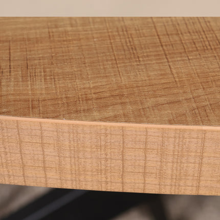 Eettafel Tommy ovaal 160cm lichtbruin melamine
